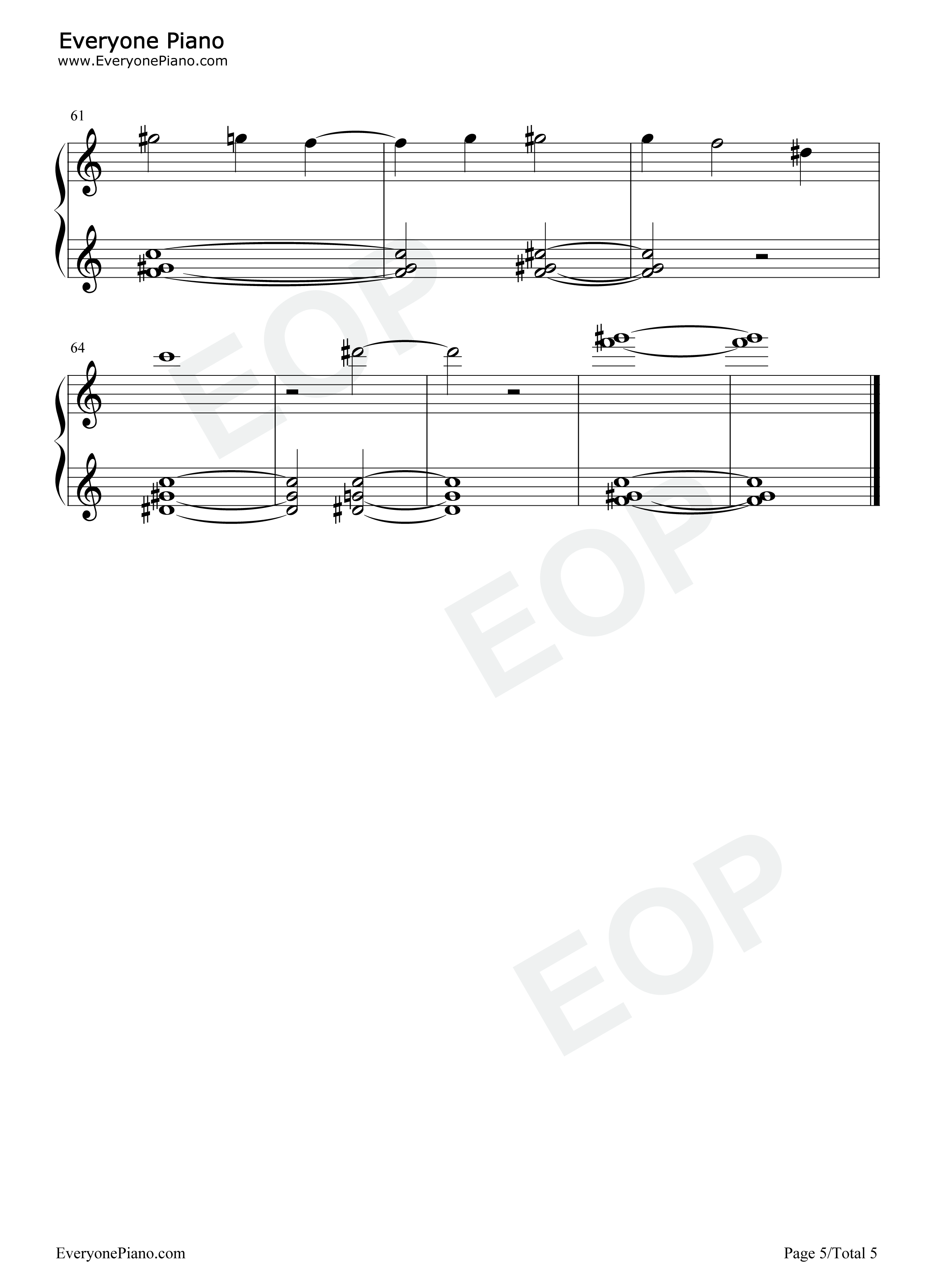 Happiness Does Not Wait钢琴谱-Ólafur Arnalds5