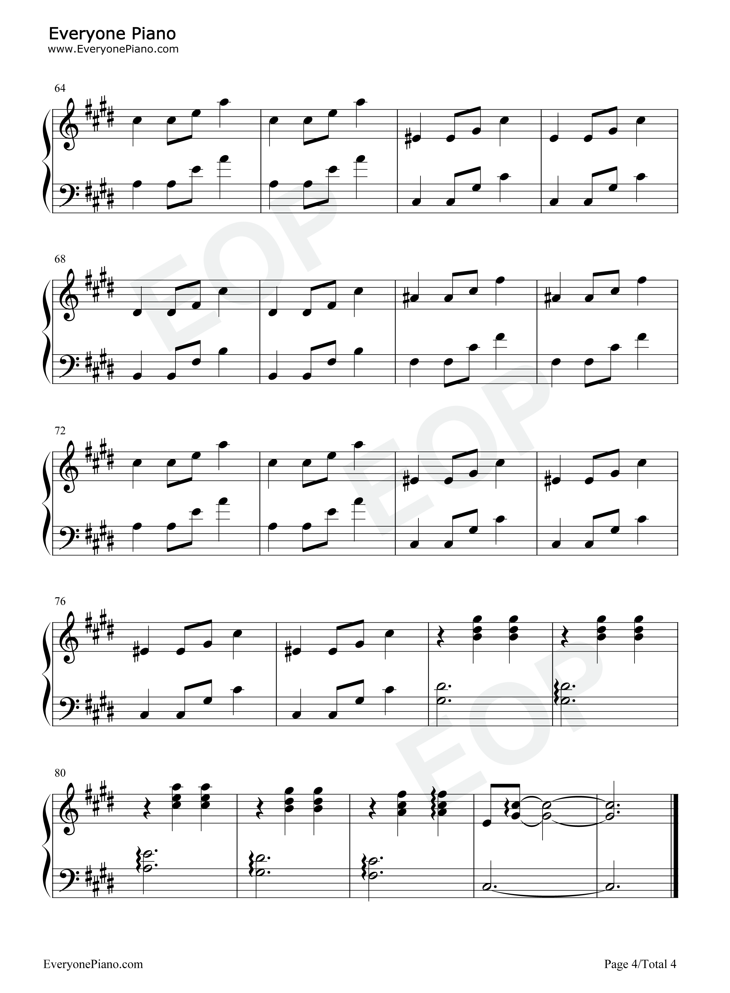 Suspirium钢琴谱-Thom Yorke