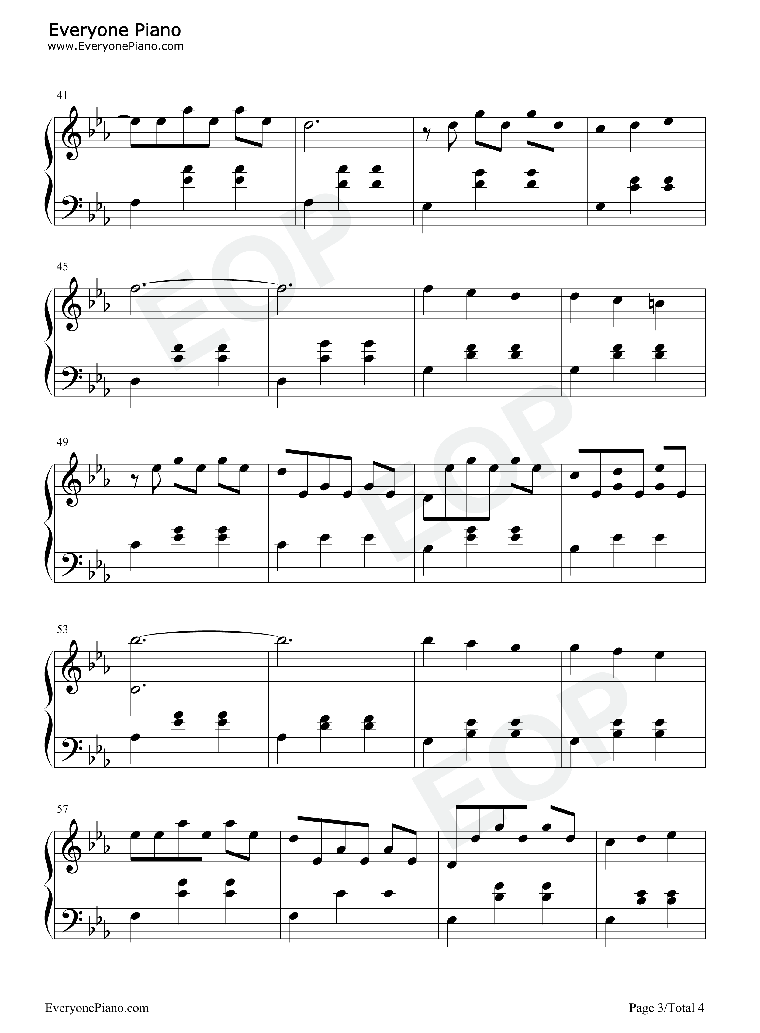 Wishing钢琴谱-Alexis Ffrench3