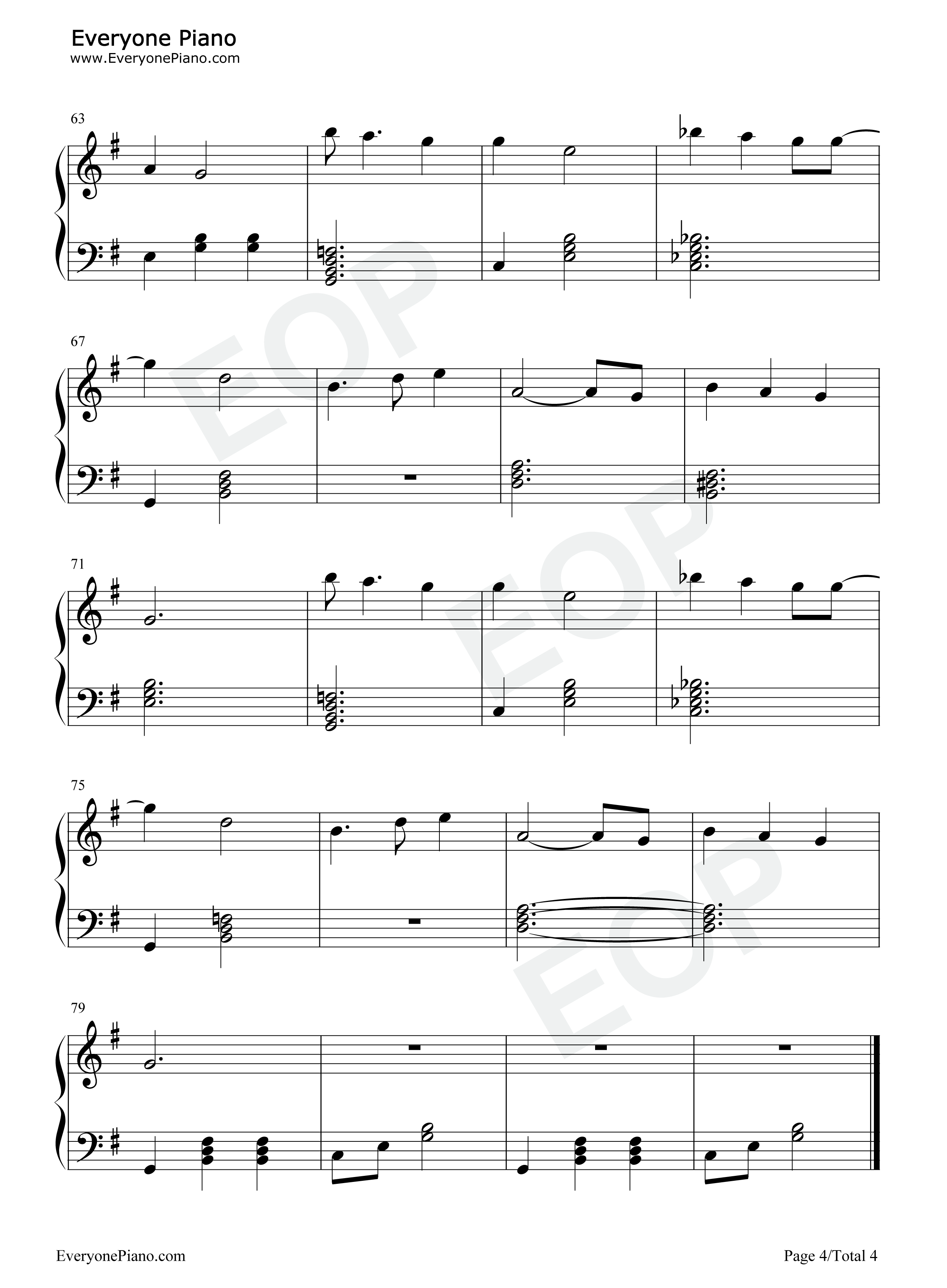 Everything Stays钢琴谱-Rebecca Sugar