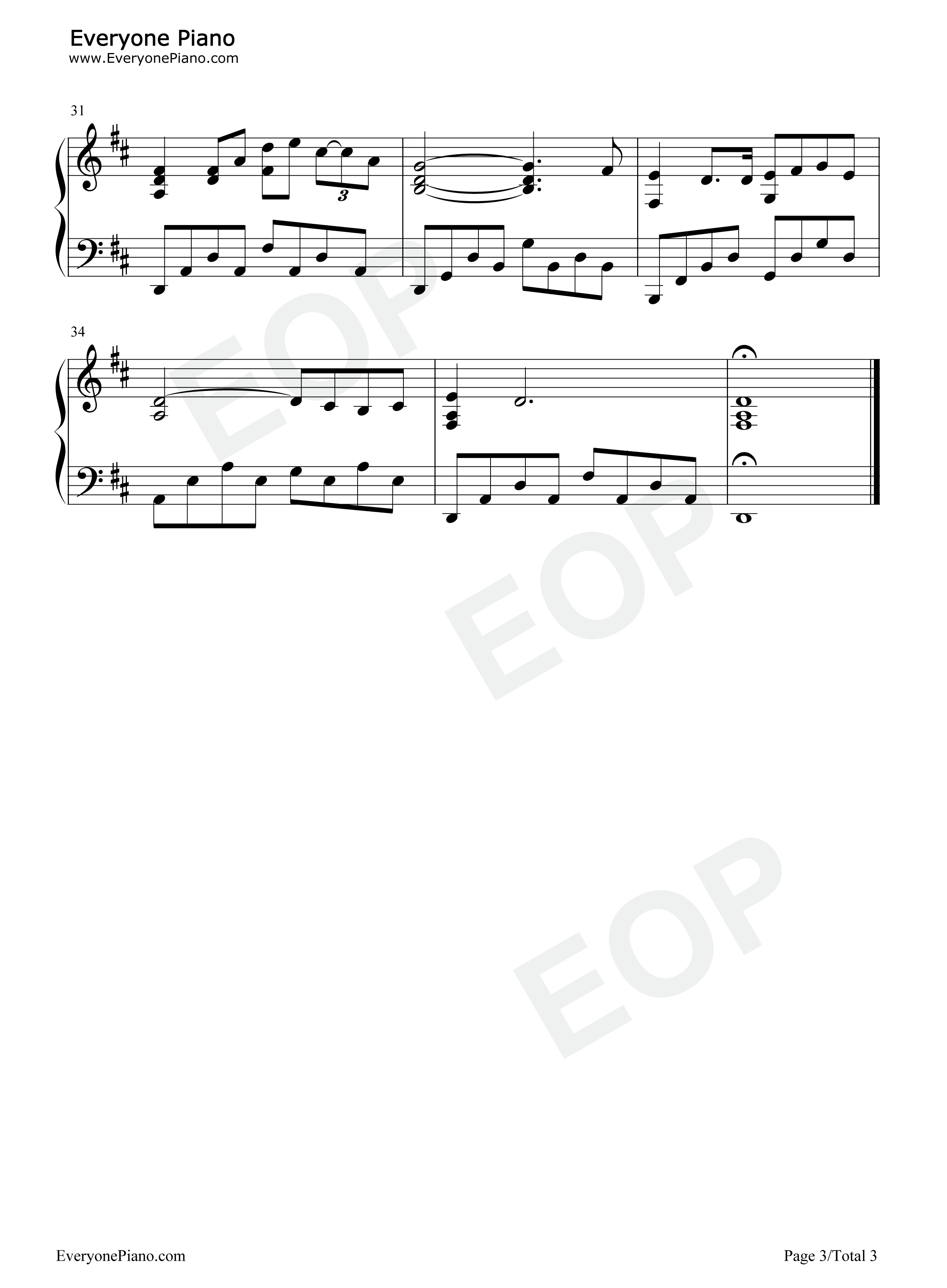 Benedictus钢琴谱-Karl Jenkins