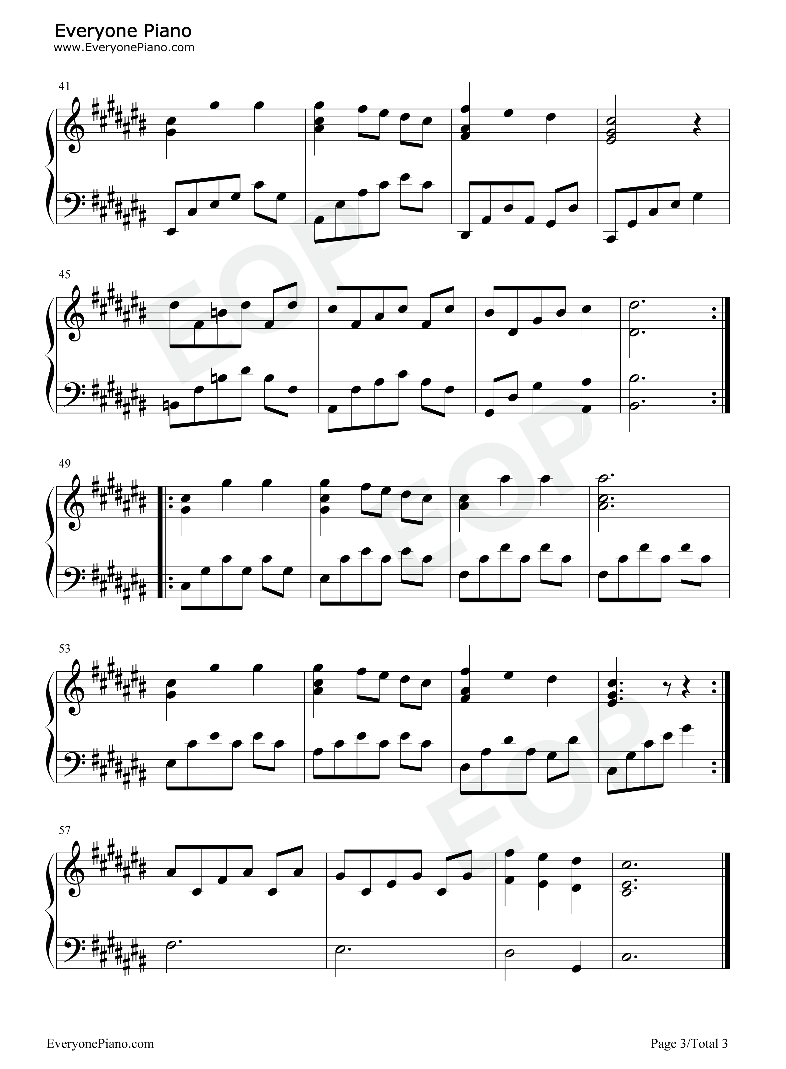 Lavenders Blue钢琴谱-民谣