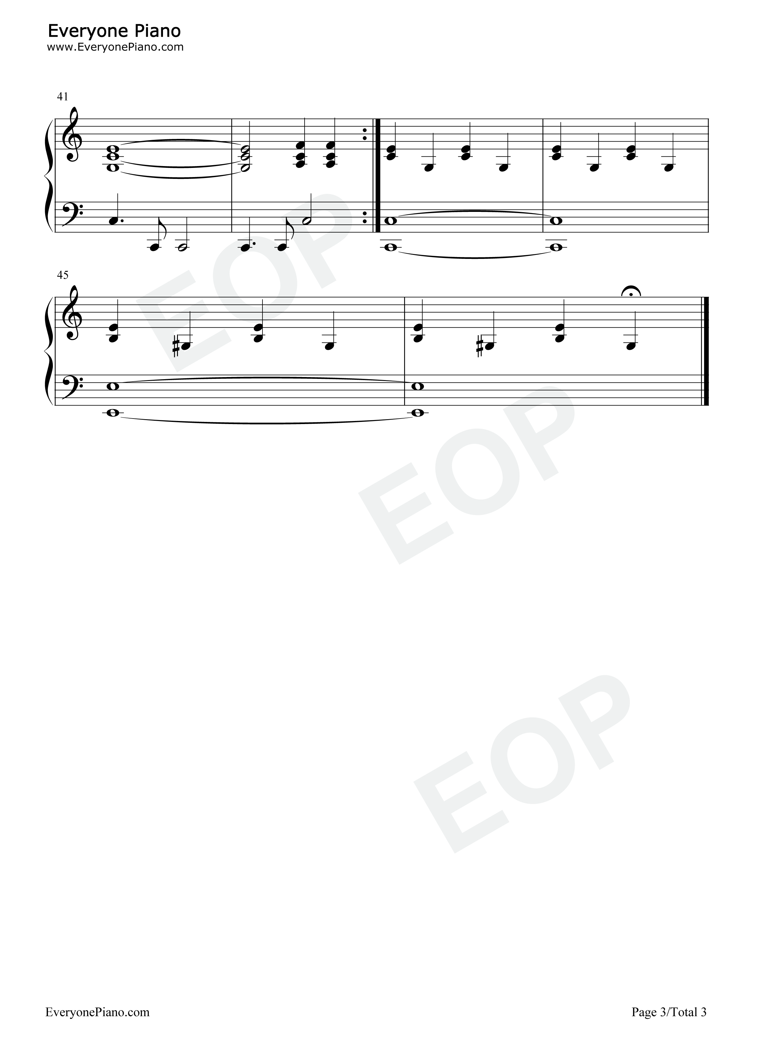 Nobody Home钢琴谱-Pink Floyd