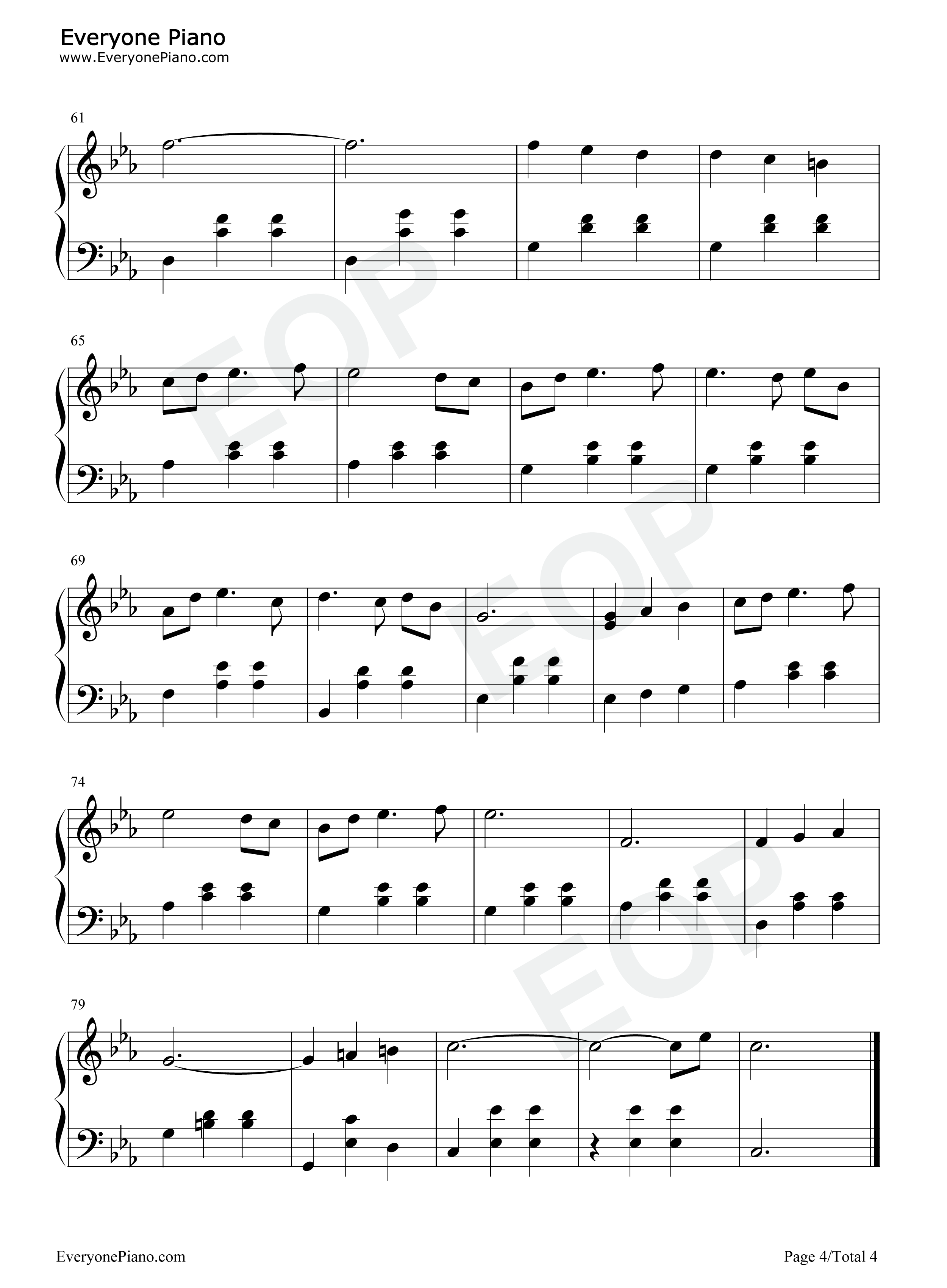 Wishing钢琴谱-Alexis Ffrench