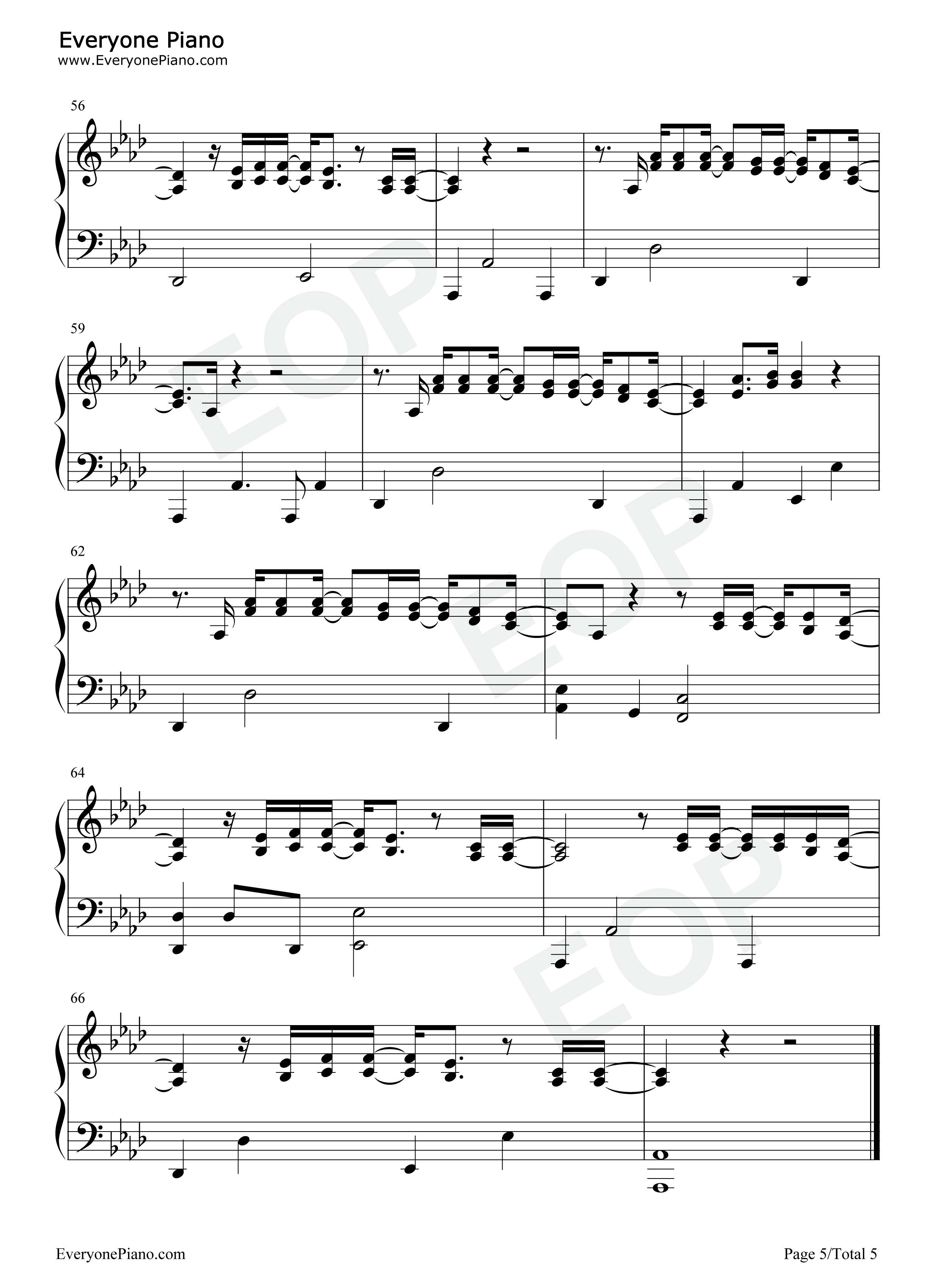 Goodness of God钢琴谱-Bethel Music Jenn Johnson5