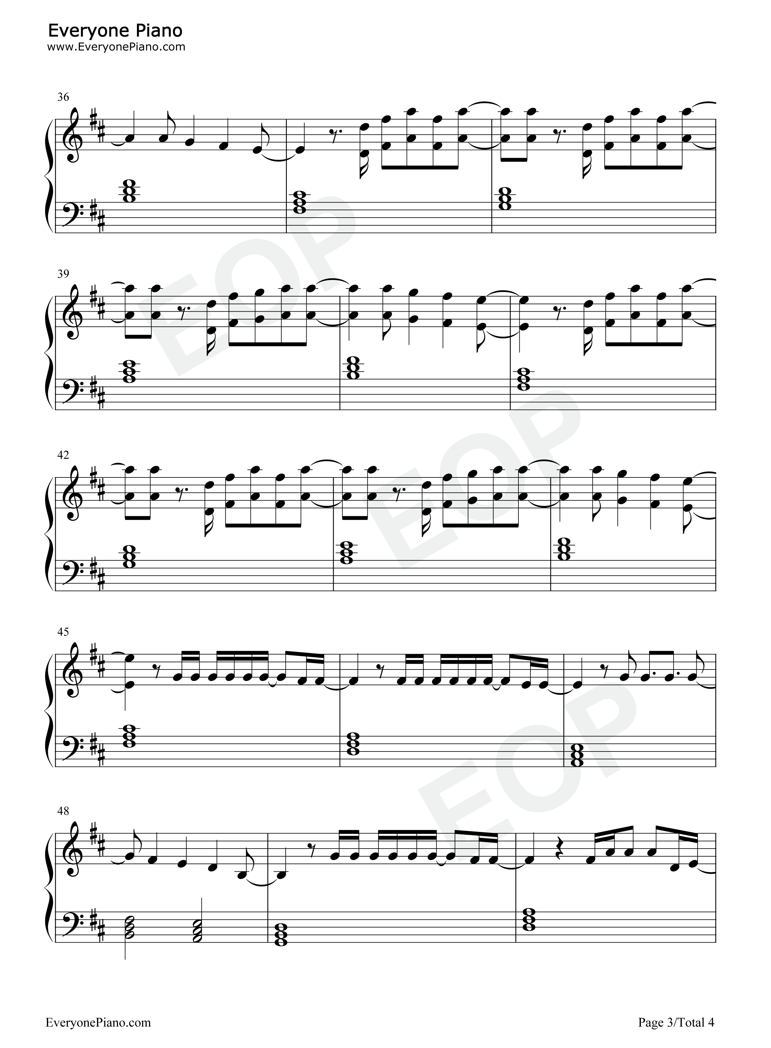 What A Beautiful Name钢琴谱-Hillsong Worship3