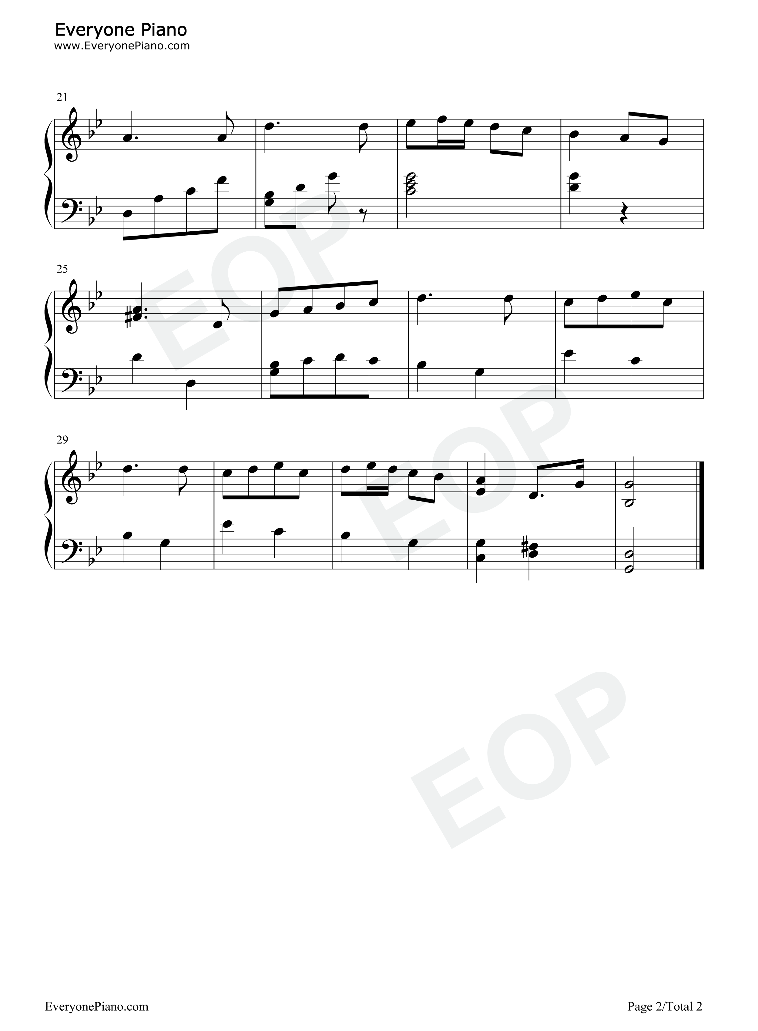 古老的法兰西歌曲钢琴谱-柴可夫斯基2