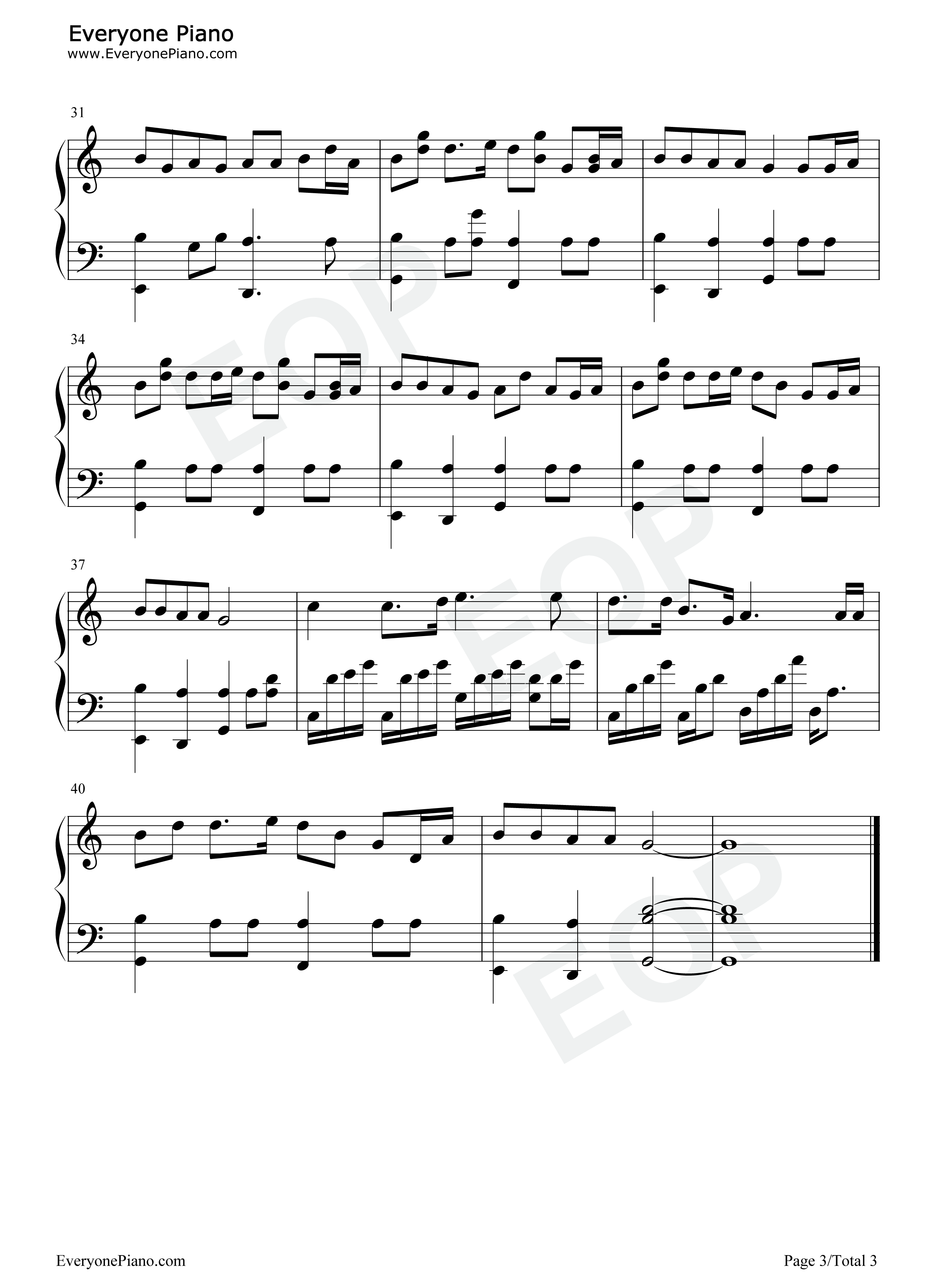 哦苏珊娜钢琴谱-斯蒂芬·福斯特 Stephen Foster3