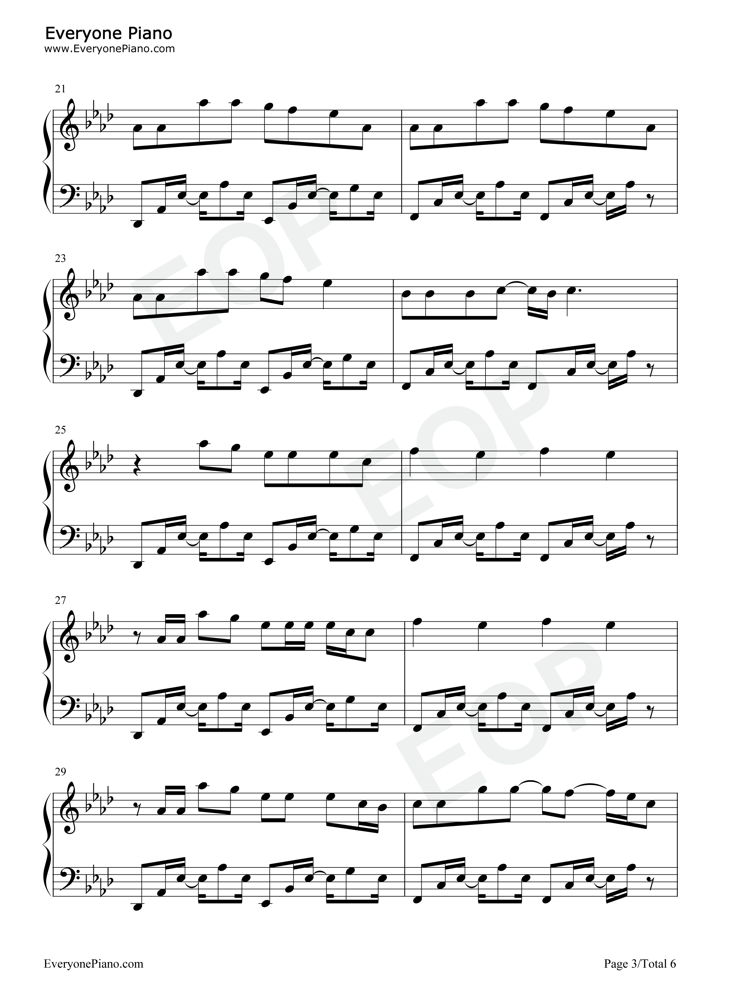 The Way I Still Love You钢琴谱-Reynard Silva3