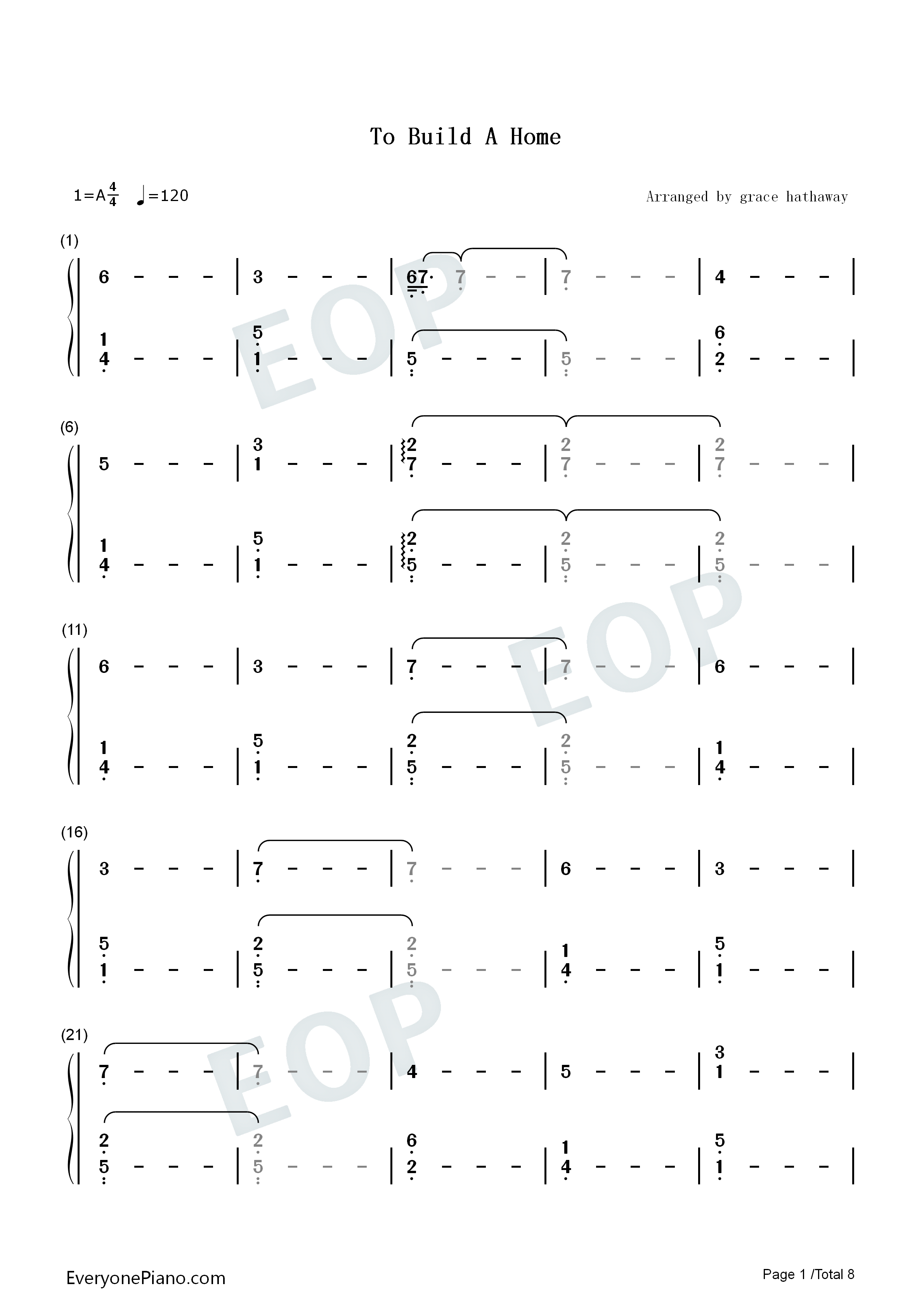 To Build a Home钢琴简谱-The Cinematic Orchestra演唱