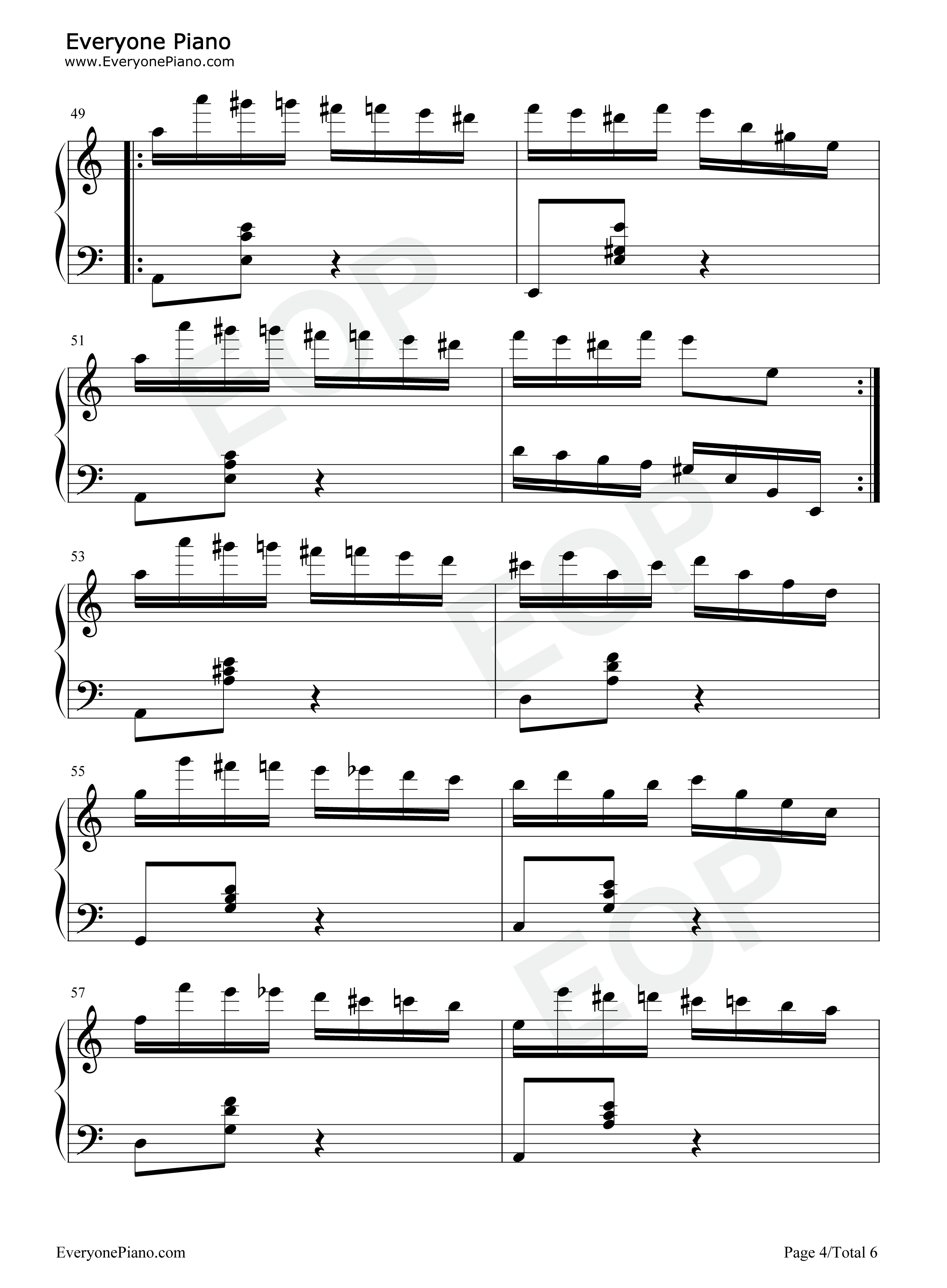 帕格尼尼第24号随想曲钢琴谱-尼科罗·帕格尼尼 Niccolò Paganini4