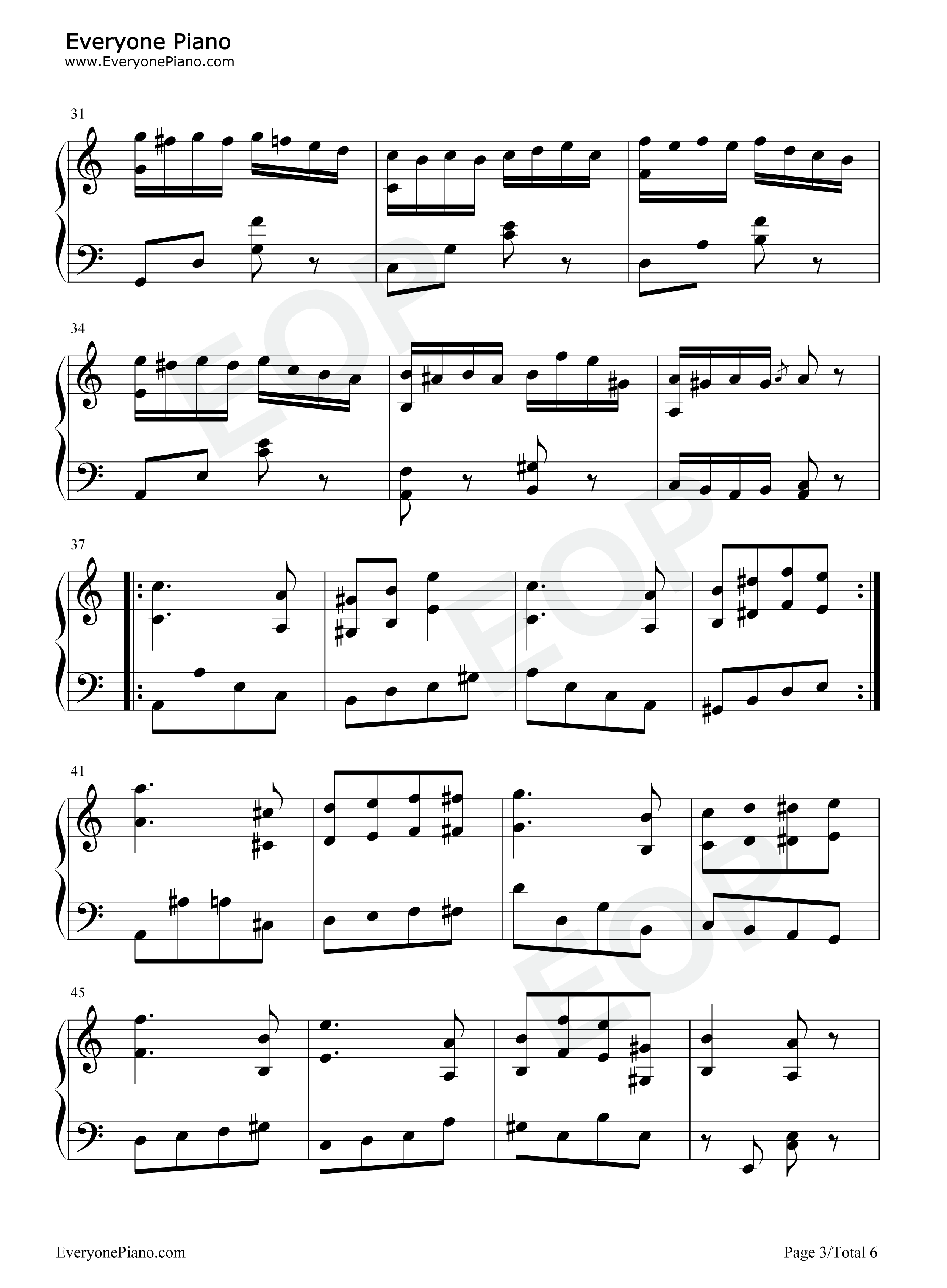 帕格尼尼第24号随想曲钢琴谱-尼科罗·帕格尼尼 Niccolò Paganini3