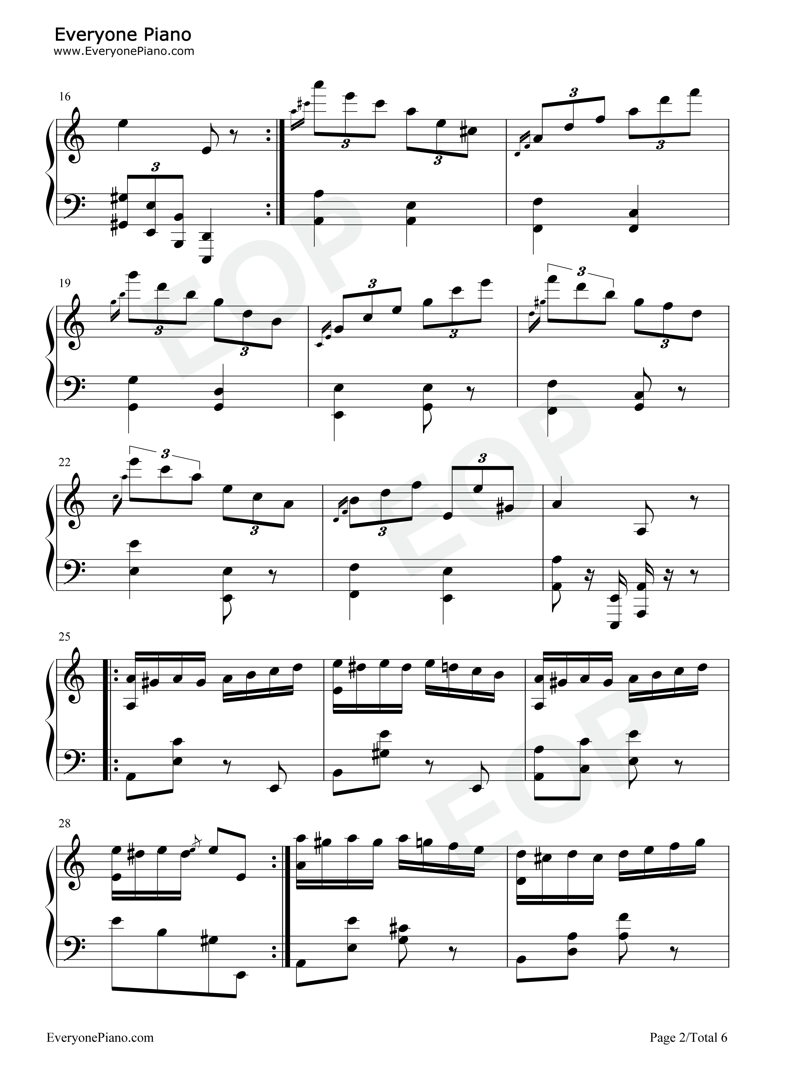 帕格尼尼第24号随想曲钢琴谱-尼科罗·帕格尼尼 Niccolò Paganini2