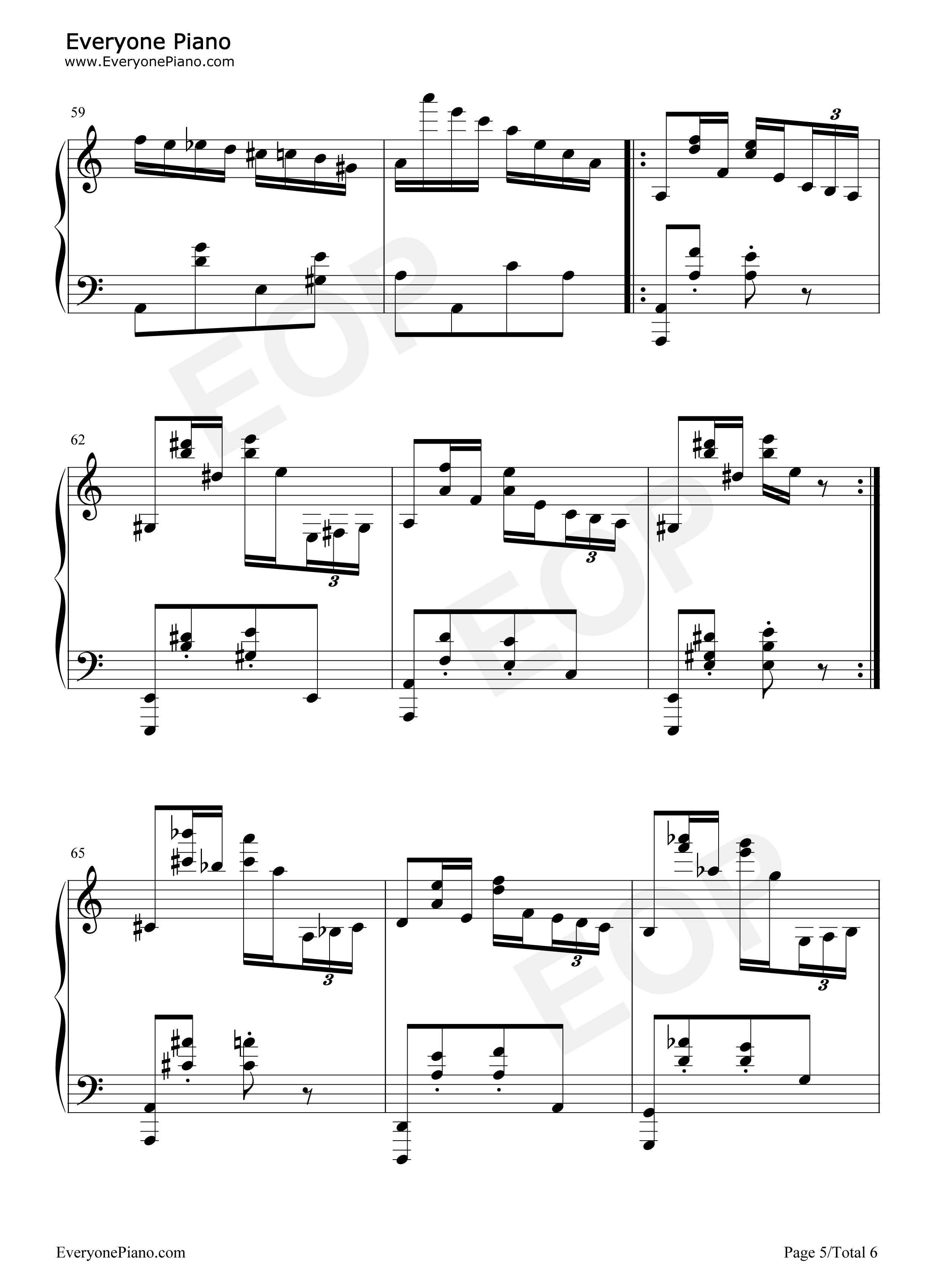 帕格尼尼第24号随想曲钢琴谱-尼科罗·帕格尼尼 Niccolò Paganini5