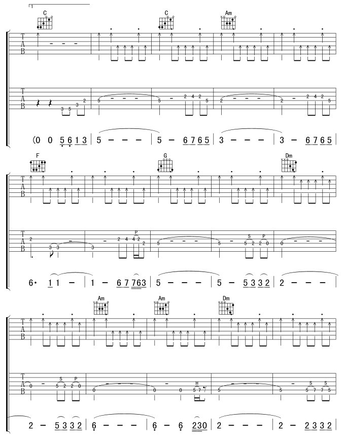 再度重相逢吉他谱3-伍佰