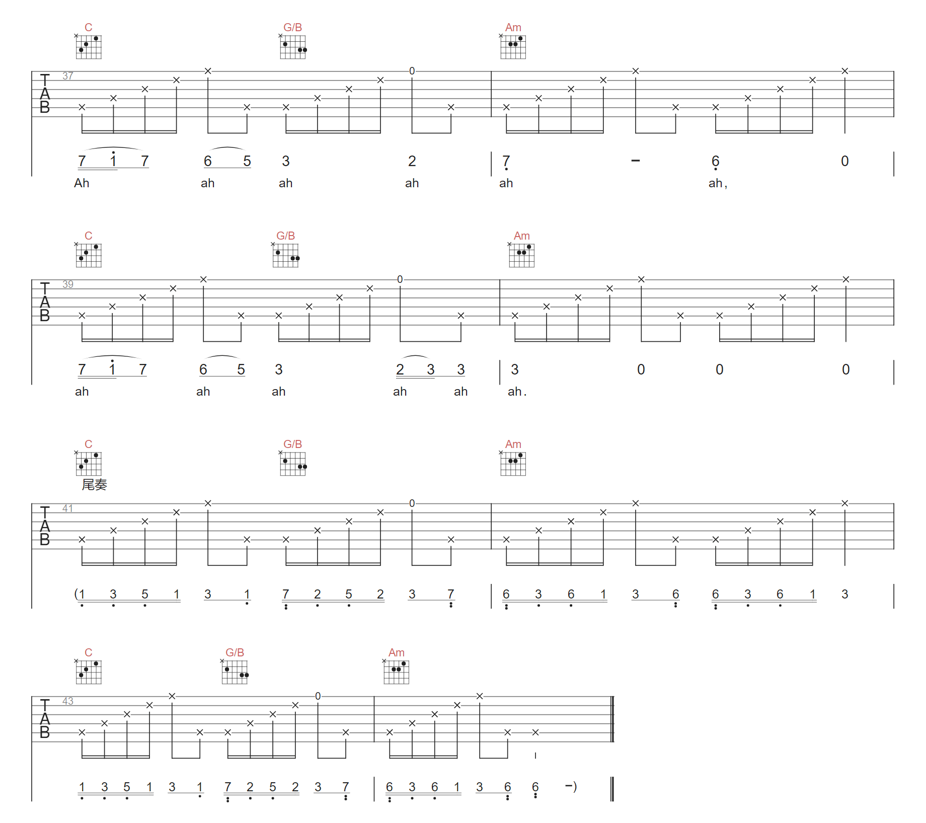 Until吉他谱4-Lotte-Kestner