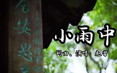 小雨中吉他谱_赵雷_C调指法原版弹唱谱