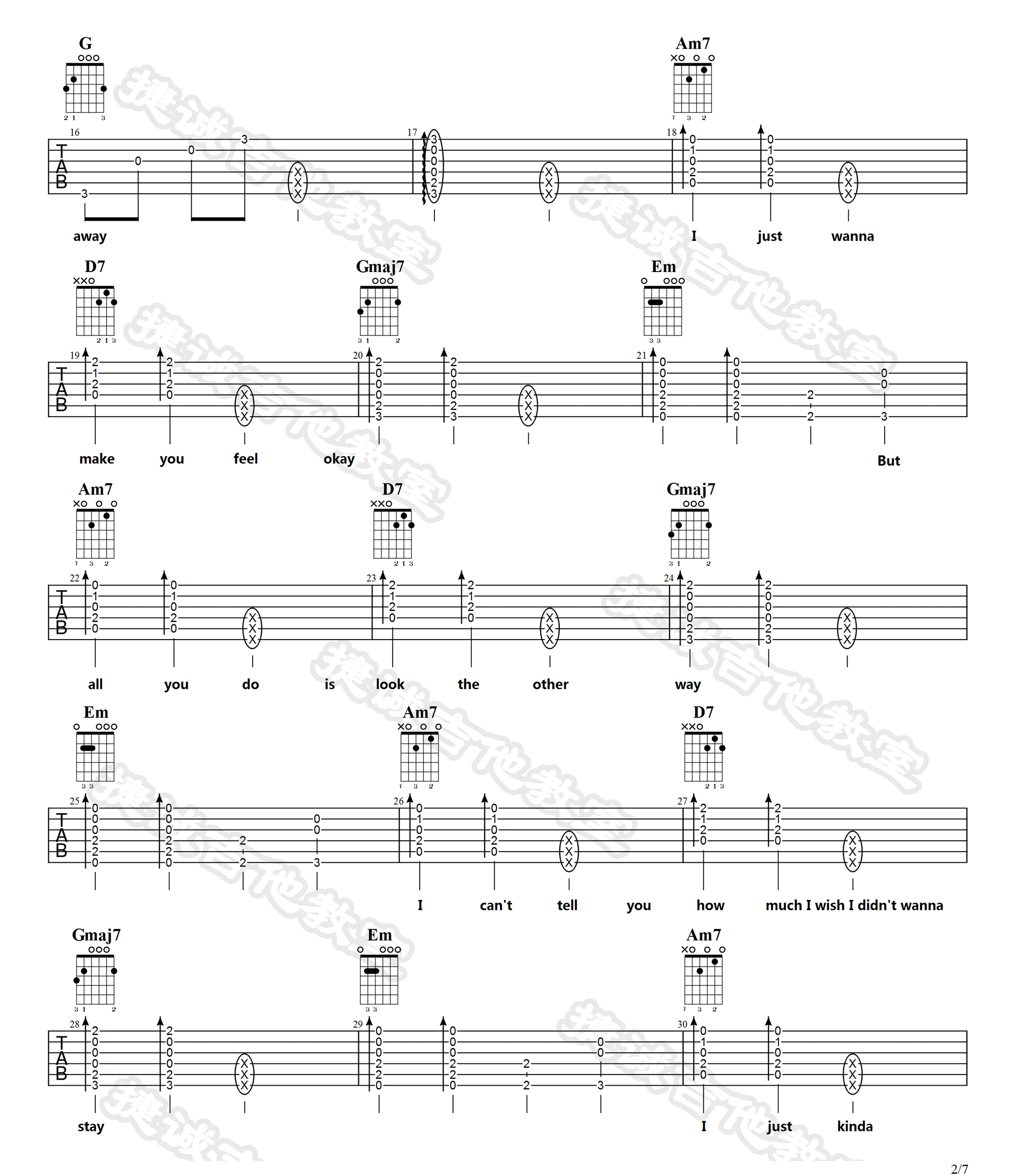 Wish-You-Were-Gay吉他谱2-Billie-Eilish