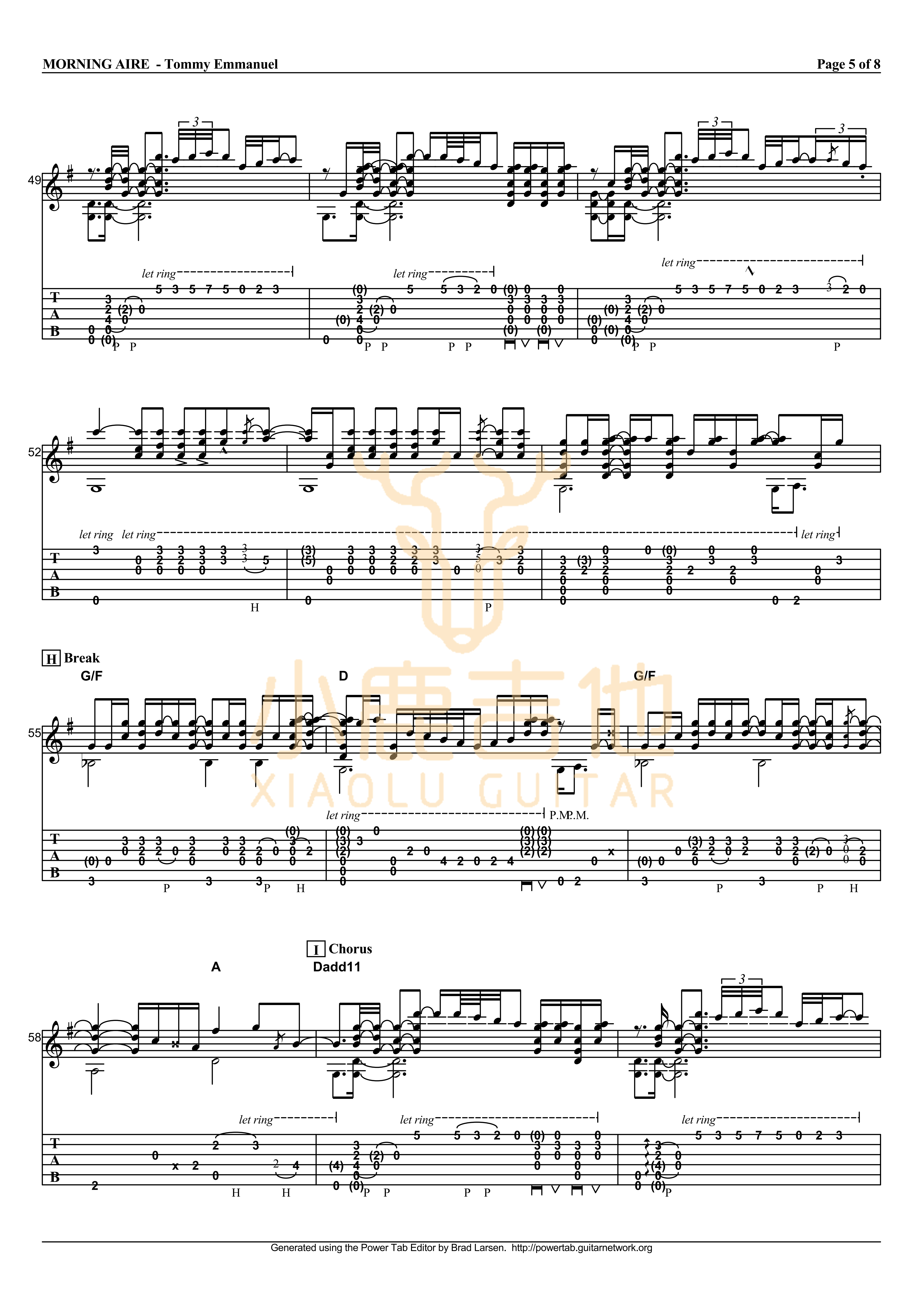 Morning Aire吉他谱-5