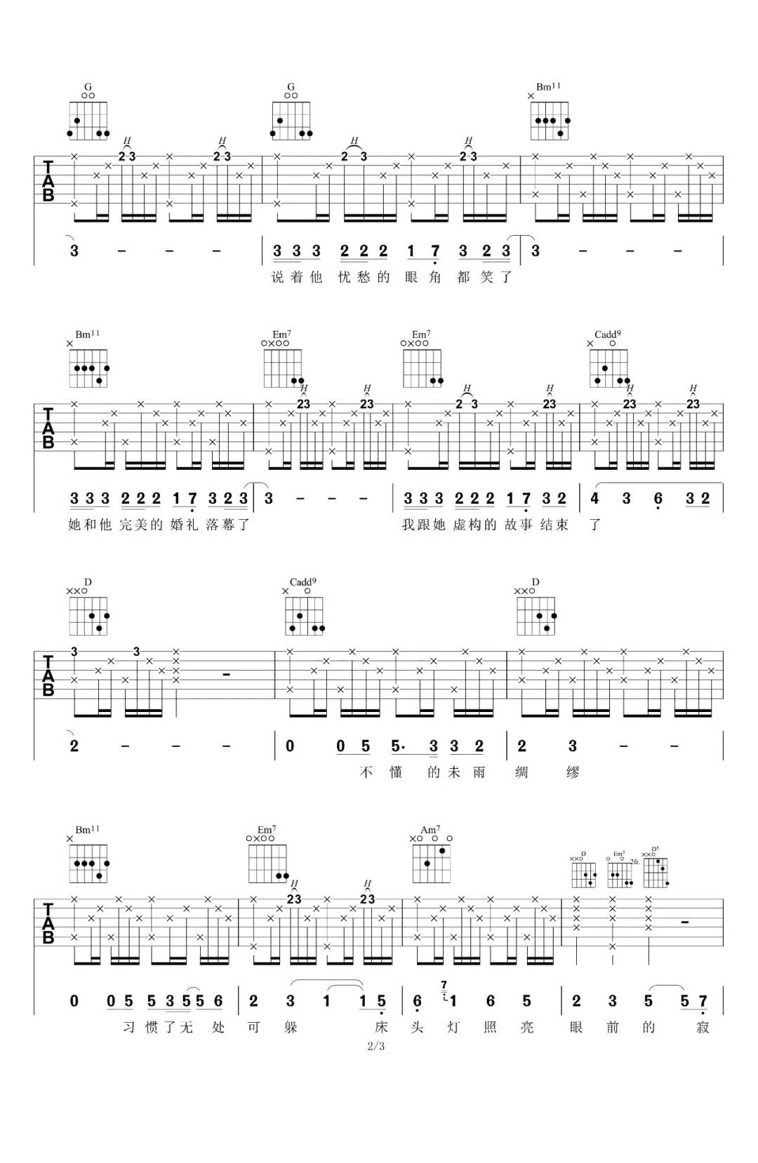 最好是吉他谱2-林俊杰