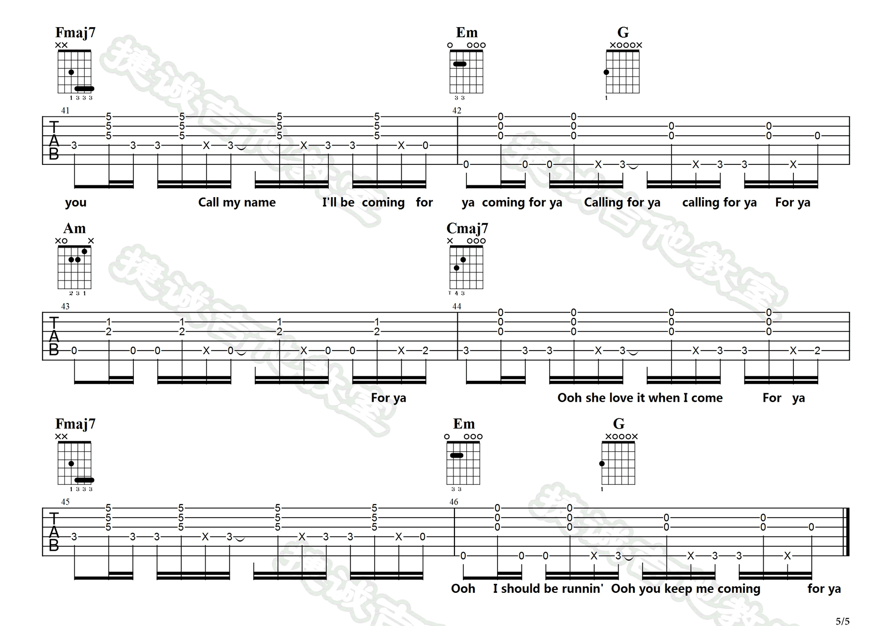 Senorita吉他谱5-Shawn-Mendes