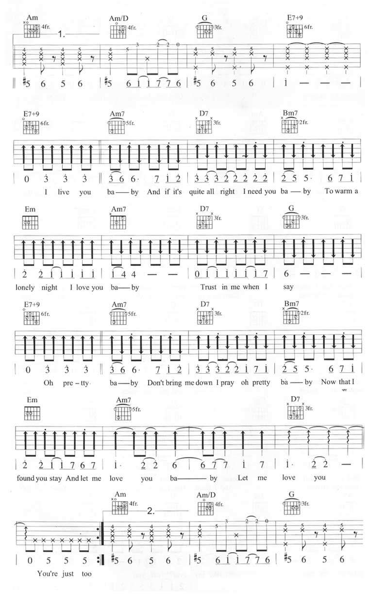 Can't-Take-My-Eyes-Off-You吉他谱3-王若琳