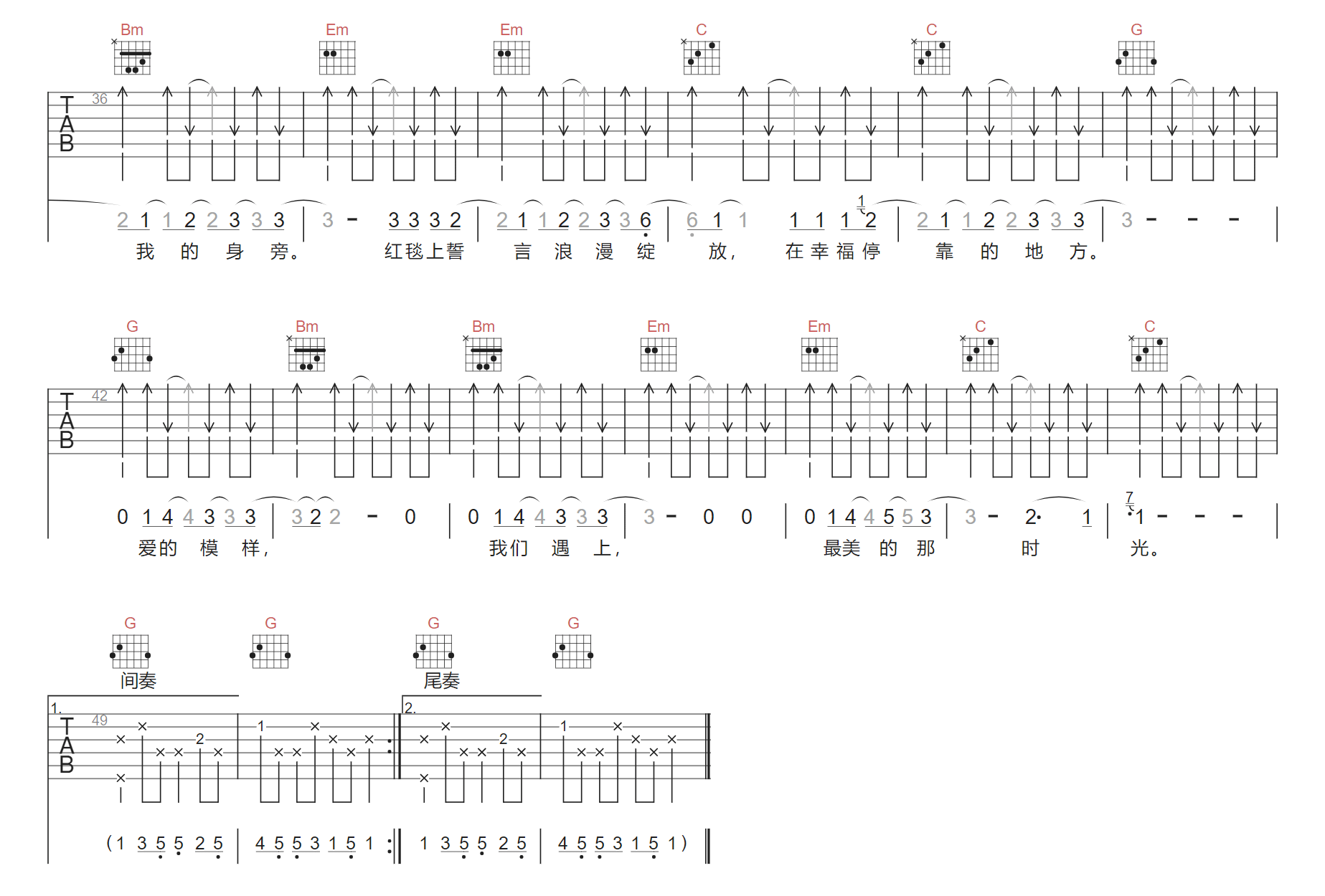 I-Do吉他谱2-周杰伦