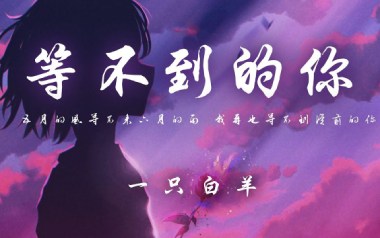 等不到的你吉他谱_一只白羊_G调指法弹唱谱