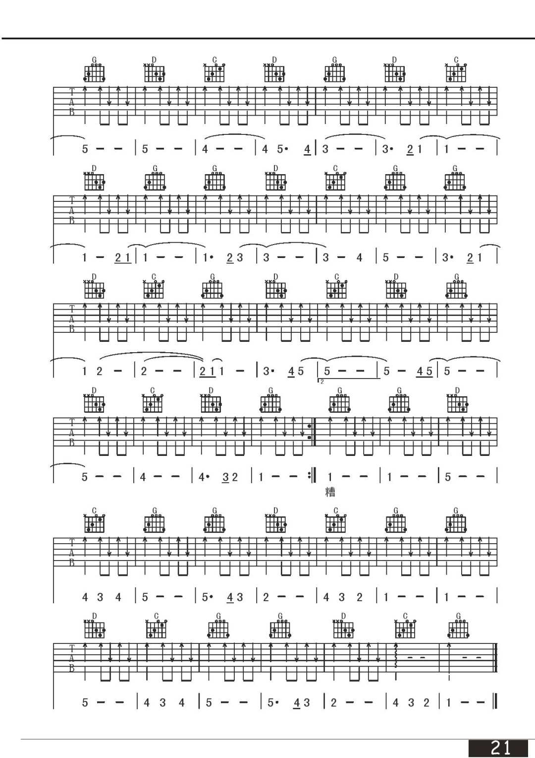 这一切没有想象的那么糟吉他谱3-万晓利